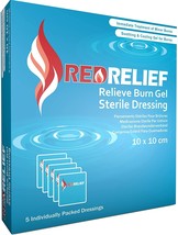 Premium HYDROGEL WOUND DRESSINGS 10cm x 10cm x 5 | Burns Ulcers Transplant - $13.41