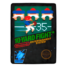 10-Yard Fight NES Box Retro Video Game By Nintendo Fleece Blanket  - £35.43 GBP+