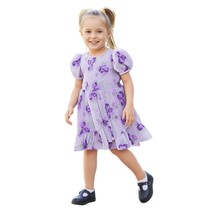 Janie &amp; Jack Purple Floral Print Ruffle Wrap Front Dress Size 2T - $24.75