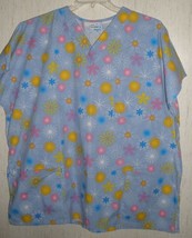 Womens J.I.J. Scrubs Floral Print S/S Scrubs Top Size 2X - £14.90 GBP