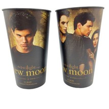 Twilight New Moon 11-20-09 Theatre Cups Jacob Bella Edward Set of 2 AS IS - £8.16 GBP