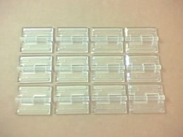 Acrylic hinges, clear, five pair - $12.50