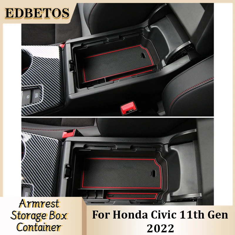 Car Center Storage Box For Honda Civic 11th Gen 2022 2023 Stowing Tidying Arm - £17.96 GBP
