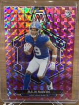 2024 Panini Mosaic - Rookies Pink Camo Mosaic Prizm #306 Malik Nabers (RC) - $4.75