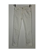 AG Adriano Goldschmied Cropped Jeans Ex-Boyfriend Slouchy Slim Cream Siz... - $39.55