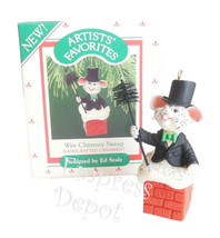 Hallmark Wee Chimney Sweep Christmas Ornament Artists&#39; Favorites Mouse Q... - £11.95 GBP