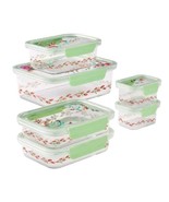 Six (6) Pioneer Woman ~ PAINTED MEADOW ~ Tritan ~ Storage Containers &amp; Lids - $867.87 MXN