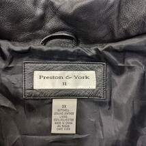 Preston & York RN#58909 Women's Black Genuine Leather Buttons Jacket Size 3X image 3