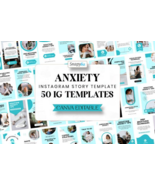 Anxiety Instagram Canva Story Template - $20.00