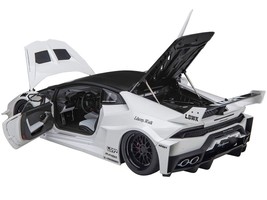 Lamborghini Huracan GT &quot;LB-Silhouette Works&quot; White with Black 1/18 Model Car by - £255.10 GBP