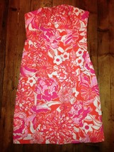 NEW $178 Sz 4 LILLY PULITZER Womens Franco Orange Tango &amp; Hopper Straple... - £51.11 GBP