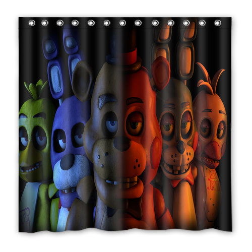 New!!! Five Nights at Freddy's Custom Waterproof Polyester Shower Curtain 4 Size Item image 15
