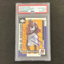 2004-05 Upper Deck Hardcourt #67 Amare Stoudemire Signed Card PSA Slabbed Suns - $59.99