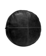Genuine Lambskin Round Leather Cushion Cover Decorative Throw Home Décor... - €39,49 EUR+