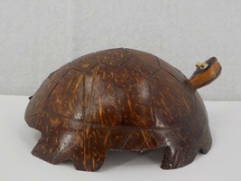 Hawaii Wooden Turtle Coconut Shell Moveable Tail And Head Pacific Islander Gift - £14.94 GBP