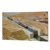 Postcard Aerial View Of The Dwight D Einsenhower Lock Great St Lawrence Seaway - £5.56 GBP