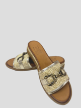 MIZ MOOZ WOMEN&#39;S SLIP ON ESPADRILLE  SANDALS  BEIGE / GOLD 37EU / 7US  #... - $39.95