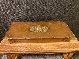 Vintage Drumgold 402 Copper Daisies /Trinket Box Treasure Box - $304.94 MXN