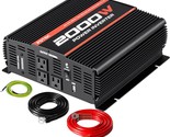 3 Ac Outlets, A 2A Usb Port, And A Potek 2000W Power Inverter From 12V D... - $207.98