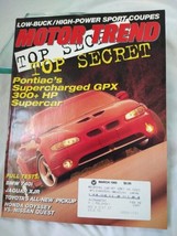 Motor Trend Magazine Pontiac GPX Grand Prix March 1995 - £3.90 GBP