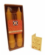 100 Percent Pure Beeswax 6" Colonial Tapers Candle Pair, Natural Honey Scent  - $15.00