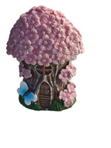 Fairy Garden Flower Forest Figurine Enchanted Fairy Cottage House Rustic 4.5&quot; - £12.36 GBP