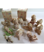 Lot Of 10 Bisque Porcelain Kewpie Dolls ENESCO JESCO JAPAN 1991 and Older - $77.41 CAD