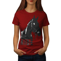 Wellcoda Nature Wild Animal Womens T-shirt, Horse Casual Design Printed Tee - £14.64 GBP+