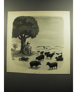 1952 Cartoon by Chas Addams - Black Sheep - £14.55 GBP