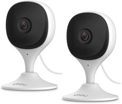 Imou Home Security Camera 2 Pack 1080P Baby Monitor With, Works With Alexa. - £51.88 GBP