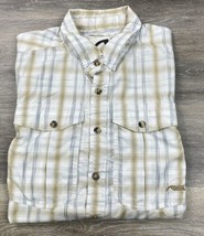Mountain Khakis Button Down Shirt Mens Medium Plaid Short Sleeve Lightwe... - $13.99