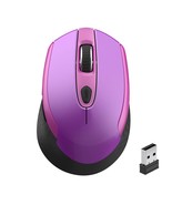 Wireless Mouse, 2.4G Silent Cordless Mouse For Laptop, Mouse With 6 Butt... - £15.71 GBP