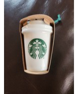 Christmas Starbucks Christmas Ornament White Cup 2016 Ceramic Mug. 2.5&quot; ... - $33.78 CAD