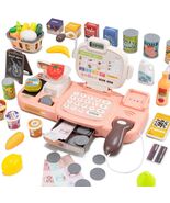POFJOEQ Cash Register Playset with Scanner, Conveyor Belt &amp; Calculator A... - $26.37 CAD