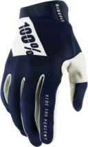 100% Men&#39;s Ridefit Gloves MX Offroad Navy/White S - £23.58 GBP