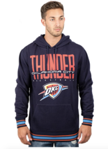 NWT Ultra Game NBA Men&#39;s Stripe Soft Fleece Pullover Hoodie Sweatshirt, size L - £17.37 GBP