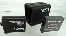 GoPro Dual Battery Charger w/ 2 3.8V Lithium Ion Batteries - No Cable - $38.69