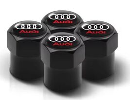 4Pcs 3D Metal Tire Valve Caps for Audi Sline A3 A1 A4 A6 A7 A8 Q5 Q7 Q8 ... - $12.59