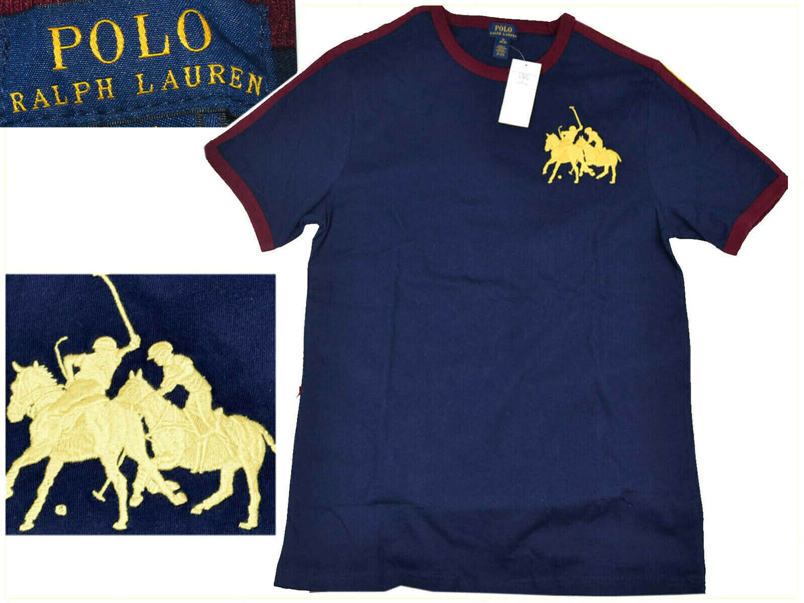 Primary image for RALPH LAUREN Men's T-shirt M European of Man (18-20 Young XL US) RL15 T1G
