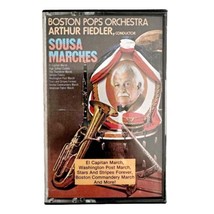 Sousa Marches Arthur Fiedler Boston Pops 1985 Cassette Tape Vtg Classical CBX6 - £19.66 GBP