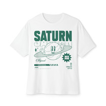 Unisex Oversized Boxy T-shirt Saturn Y2K Style - £23.52 GBP