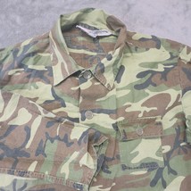 Seaway Camo Button Up Shirt Military Style Four Pocket XL - $21.99