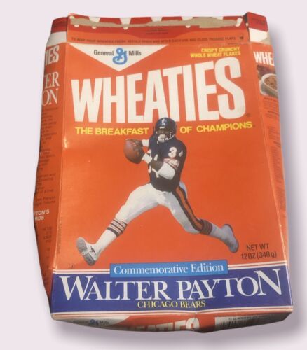 General Mills Wheaties Walter Payton Cereal Box Vintage - $6.80