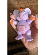 Disney Wuzzles Eleroo Purple Elephant Poseable Vinyl Figure ‘85 EXC No F... - $115.97 MXN