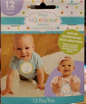 Baby&#39;s Milestone First Year Stickers - 12pcs - NEW, Sealed Package - £1.59 GBP