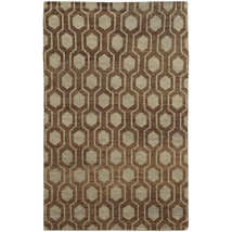 Tommy Maddox 5650 Hand Knotted Wool Runner Rug Brown - 42 ft. 6 in. x 10... - $493.95