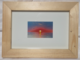 16&quot;W x 12&quot;H Wood Framed Photograph of Sunrise on Lake Huron - $39.59