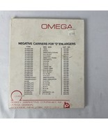 Omega Negative Carrier for &quot;D&quot; Enlarger, 35mm Full Frame 423-352 - $28.01