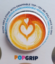 PopSockets PopGrip Phone Grip &amp; Stand with Swappable Top - Latte Love - £7.17 GBP