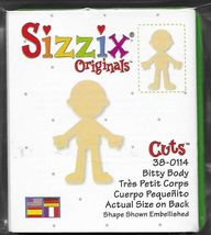 Sizzix originals. Bitty Body cutting die. Die Cutting Cardmaking Scrapbooking - £4.85 GBP